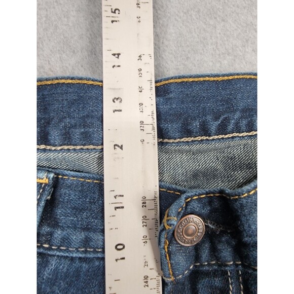 Levis 527 Jeans Mens 36x32 Boot High Rise Cotton Dark Blue Whiskered Western - Picture 8 of 14